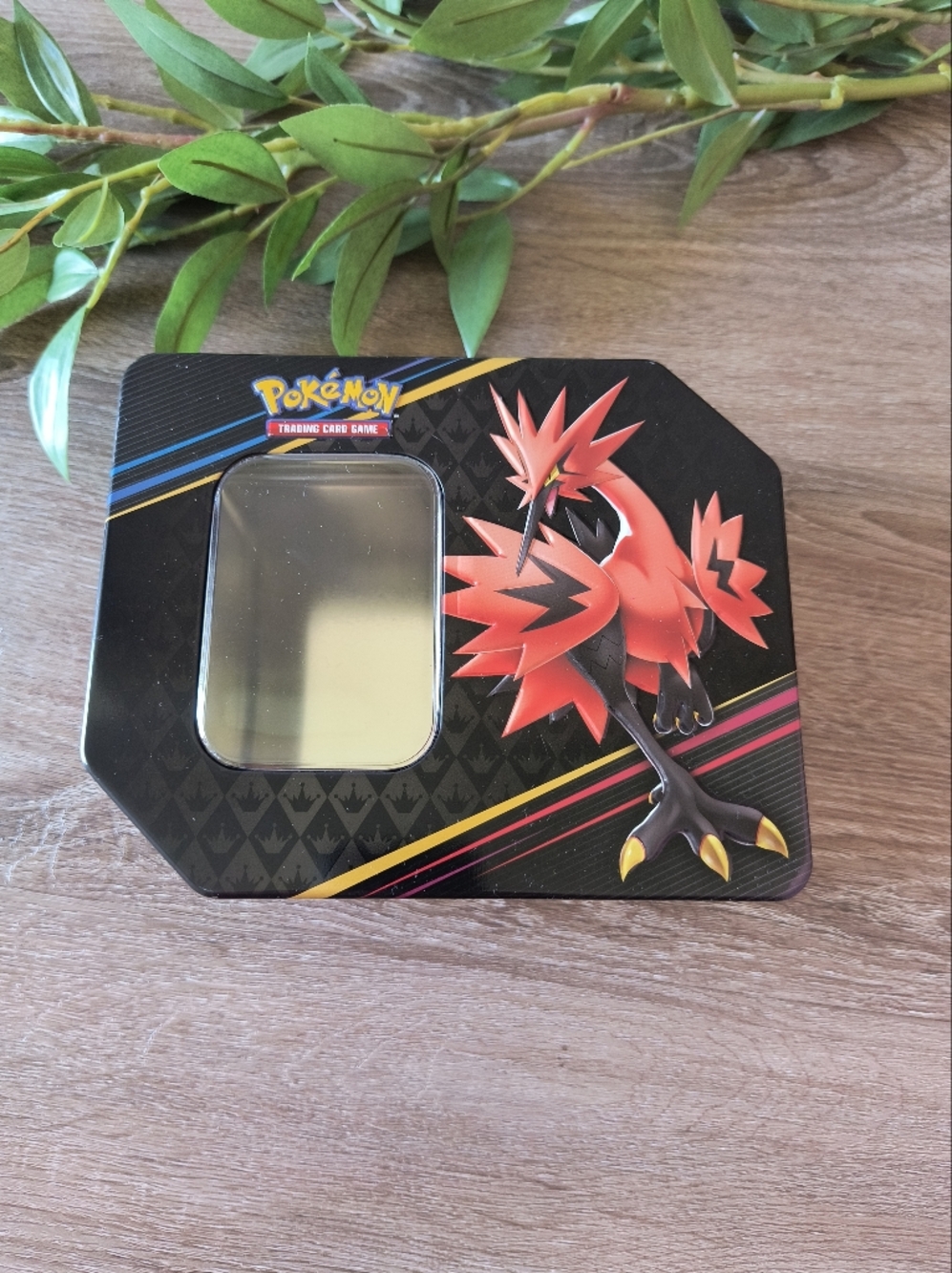 Pokemon TCG Crown Zenith Galarian Zapados Tin Empty Tin Only